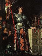 Jean Auguste Dominique Ingres Joan of Arc at the Coronation of Charles VII. Oil on canvas, painted in 1854 oil